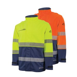 Hi-Vis PPE2 Softshell Jacket with Segmented FR Reflective Tape