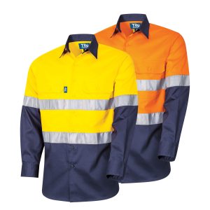 Regular Weight L/S Cotton Hi-Vis Shirt