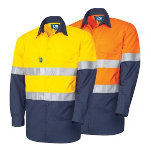 Ripstop Cotton L/S Vented Hi-Vis Shirt