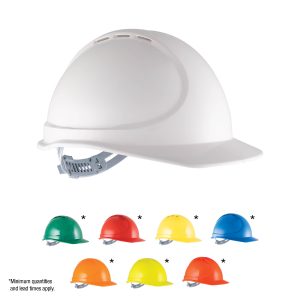 GTE5 Essential Type 1 ABS Vented Hard Hat with Slide Lock Poly Cradle Harness